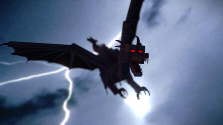 Void Dragon Rig and Custom Textured Model