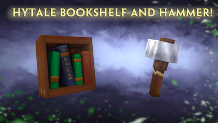 Bookshelf and Hammer